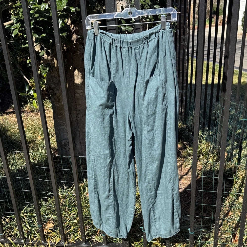 Cynthia Ashby Easy Linen Pants, sz S